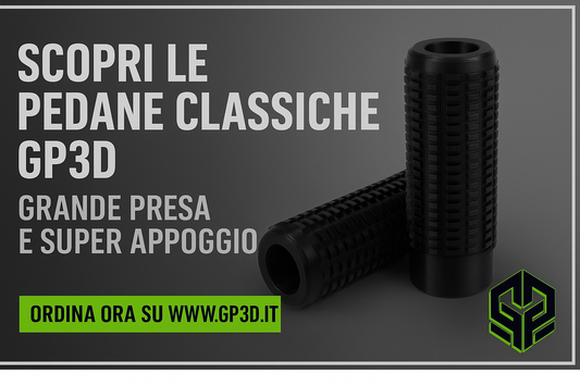Pedane GP3D: controllo e comfort per ogni curva