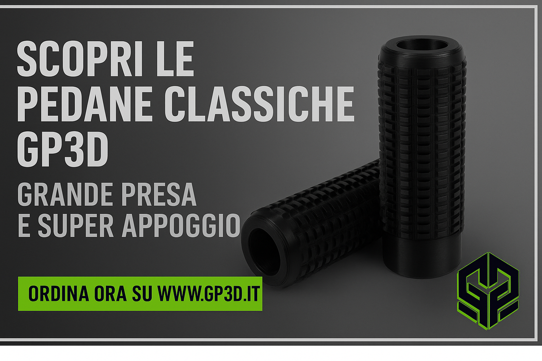 Pedane GP3D: controllo e comfort per ogni curva